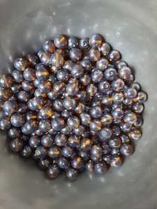 Venta al por mayor en forma de lágrima color azul cielo hecho a mano cuentas de vidrio soplado hecho a mano de forma única - Product Image 5