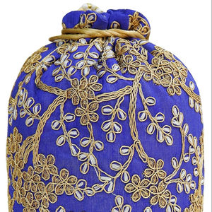 Etnik tasarımcı bohem tarzı ipek Potli çanta Lady Polyester pamuk astar askıları ile işlemeli debriyaj çanta dekorasyon - Product Image 2