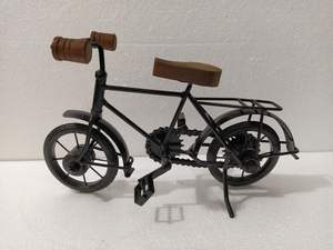 Hierro y madera mini bicicleta artesanía showpiece miniatura - Product Image 2
