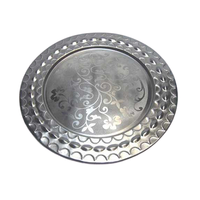 Assiettes de Présentation Rondes en Fer Écologiques, Design Minimaliste, Taille Personnalisable, Couleur Blanche, pour Hôtels et Restaurants