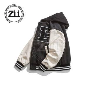 Veste Letterman pour hommes, taille XL, nouveaux vêtements d'hiver coupe-vent, col à capuche, tissu léger à la mode, service OEM disponible - Product Image 3