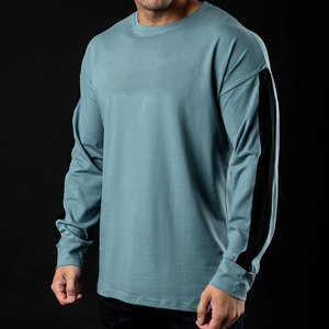 T-shirt vierge 100 % coton, fabriqué en usine, échantillon gratuit OEM, couleurs et tailles assorties, impression de logo personnalisée pour homme. - Product Image 3