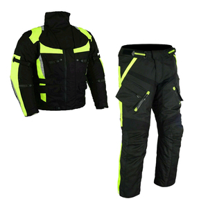 Veste et pantalon de moto en Textile noir, combinaison imperméable pour moto, - Product Image 1