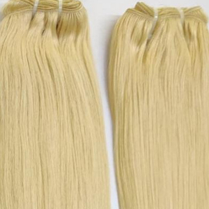 Meilleures extensions de cheveux indiennes vierges Remy 100% douces et brillantes, lisses, blondes, complètes, à clips, en mèches, avec fermetures, queues de cheval, 8-40 pouces - Product Image 2