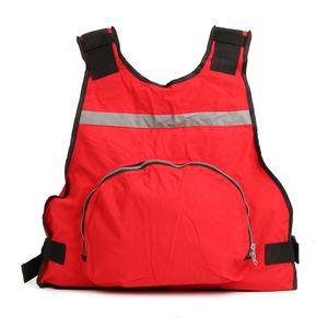 Gilet de pêche en toile personnalisé rouge, randonnée de la chasse du journal, camaman gilet multi-poches pour hommes cargos Safari gilet gilet - Product Image 4