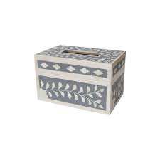 Soporte de tejido con incrustaciones de hueso, servilletero de almacenamiento de tejido de escritorio de oficina para el hogar creativo, diario a la venta - Product Image 3