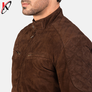Chaquetas de cuero para hombre de moda 2025, chaqueta de gamuza de Otoño de Color sólido, chaqueta de terciopelo informal Simple Popular para hombre. - Product Image 5