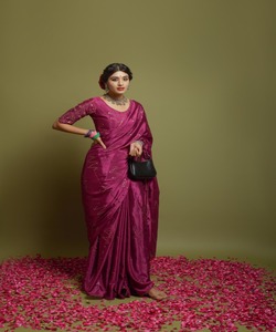 Heavy Embroidered Party Wear New Collection All Sizes and Color Net <b>Fabric</b> Embroidered Indian Women Wear Ready Made Saree with Alphanumero - Product Image 1