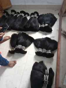 Vente en gros pas cher 100% extension de cheveux humains brut indien Remy cheveux paquet naturel non transformé vierge indien cheveux vendeur - Product Image 6