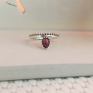 Bague tendance de haute qualité de luxe en argent sterling 925 oxydé de style ethnique avec pierre précieuse tourmaline naturelle - Product Image 2