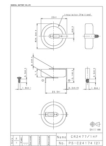 Pile bouton haute température 3,0 V <span class=keywords><strong>CR2477N</strong></span>, pile haute température 3 V, pile IoT - Product Image 3