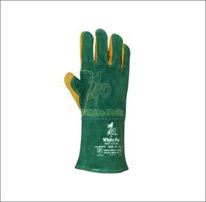 Guantes de Seguridad de Cuero Blancos de Calidad, Personalizados, Resistentes al Calor, Antideslizantes, con Palma Reforzada - Product Image 2