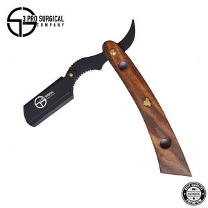 Maquinilla de afeitar recta de calidad 3Pro diseñada para uso profesional, construcción de acero inoxidable, diseño ligero y facilidad de control - Product Image 2