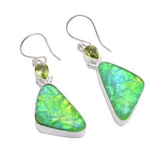 Boucles d'oreilles pendantes personnalisées en argent sterling plaqué avec quartz améthyste et multi-pierres précieuses Exportateur de bijoux fins - Product Image 4