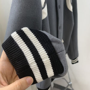 Jaket-Chaqueta de béisbol con bordado para hombre, chaqueta Bomber con logotipo personalizado, ropa de calle, abrigo de Golf, OEM - Product Image 2