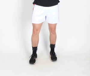 Pantalones cortos de entrenamiento personalizados de alta calidad, tela elástica informal ecológica con patrón sólido al por mayor - Product Image 3