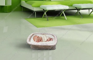 Accessoires de photographie moderne pour nouveau-nés : Panier bébé, lit pour nourrisson, bol en bambou écologique et durable pour séances photo en salon ou à l'hôtel - Product Image 5