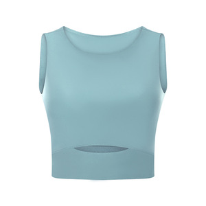 Débardeur Sportif Femme OEM Fortune Apparel – Nouvelle Collection Été Européenne et Américaine, Couleur Unie, Coupe Slim, Manches Courtes, Tricoté, Style Décontracté - Product Image 4