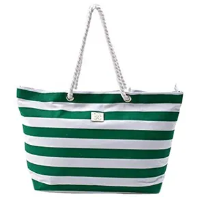 Полосатые белые и зеленые женские пляжные сумки, Заводская распродажа, пляжные сумки 2021, женские летние пляжные сумки-тоуты с индивидуальным принтом