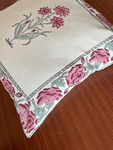 ปลอกหมอนอิงผ้าฝ้ายพิมพ์ลายบล็อกด้วยมือสไตล์อินเดีย,ผ้าคลุมเบาะผ้าฝ้ายแคนวาส - Product Image 3