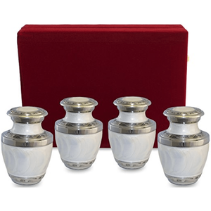 Urne moderne en métal de style américain Conception unique pour la crémation adulte Taille et forme personnalisées Fournitures funéraires - Product Image 1