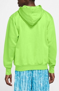 Sweat à capuche de sport professionnel pour hommes mode Streetwear personnalisée avec impression numérique de poche à glissière avant de couleur unie pour le printemps - Product Image 2