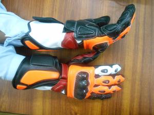 Gants de moto en cuir pour hommes, pour course de moto, protection pour écran tactile, doigt complet - Product Image 2