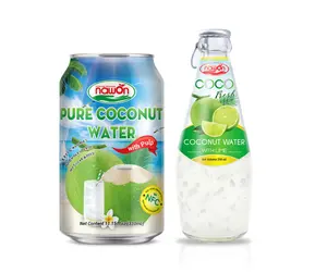 Pure Coconut water Manufacturer 330ml Organic Coconut Water With Pulp from Thailand Healthy Juice Wholesale Price