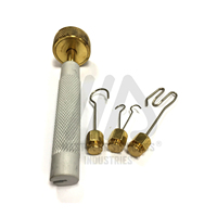 Messing Runde 4 Pole Dubbing Fly Tying Twister Set zum Verkauf