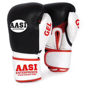 ถุงมือมวยหนังเจลต่อสู้กระเป๋าชก MMA มวยไทยแหวนเบาบาง - Product Image 1