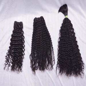 Extensiones de cabello humano rizado con cutícula completa alineada South Temple DE LA India Extensiones de cabello rizado de alta calidad - Product Image 1