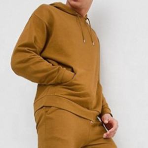 OEM Logo 100% Cotton Men's Slim-Fit Tracksuit Anti-Pilling Gym Sportswear Custom Designer Sport Hoodies and Joggers - Product Image 3