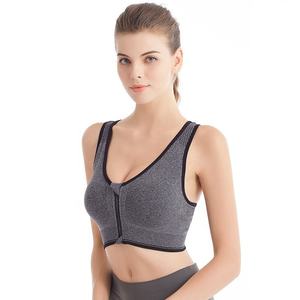 Soutien-gorge de sport Sexy à fermeture éclair pour femmes, sous-vêtement résistant aux chocs, respirant, Fitness, athlétisme, course à pied, Yoga - Product Image 4