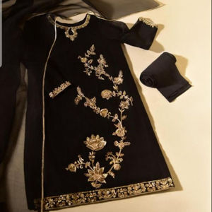 Vestido de fiesta con apliques, ropa de moda y LATEST---BEAUTIFUL-HEAVY--KURTA, con pantalón, para fiesta y boda, 2021 - Product Image 1