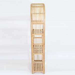 ชั้นวางหนังสือหวายสไตล์โมเดิร์นสำหรับห้องนั่งเล่น เฟอร์นิเจอร์ตกแต่งบ้าน - Product Image 3