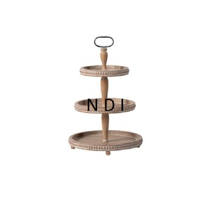 Fiesta DE BODA Fiesta de cumpleaños Celebración 3 niveles Aluminio Metal Esmalte interior Diseño Servidor de pastel Diseño clásico Soporte de pastel - Product Image 4