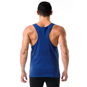 Wholesale 100% Cotton Men's Casual Tank Tops Quick Dry Comfortable Solid Color Custom Logo <b>Washed</b> Workout Singlet Print - Product Image 6