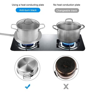 Placa Adaptadora de Acero Inoxidable, Difusor de Calor para Cocina, <span class=keywords><strong>Cafetera</strong></span> Italiana de Inducción con Mango de Baquelita, Paquete Personalizable - Product Image 4