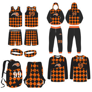 ชุดเครื่องแบบบาสเก็ตบอล,ชุดกีฬาดีไซน์ระเหิดดูดีมีสไตล์สำหรับผู้เล่น - Product Image 1