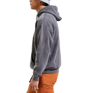 Sudaderas con Capucha Personalizadas para Hombre, Lavado Ácido, Invierno, 100% Algodón, Forro Polar, Impermeables y Resistentes al Viento, Logotipo Bordado, Venta al Por Mayor - Product Image 5