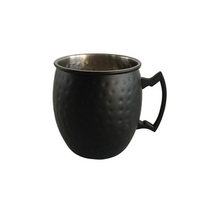 Taza de jugo de menta y lima de forma redonda de diseño maravilloso en taza de leche martillada de cobre con mango de latón Taza de calidad superior - Product Image 6