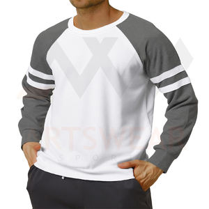 Camiseta de manga larga para hombre, sudadera informal ajustada a rayas de nuevo diseño, sudaderas bordadas con logotipo personalizado, 2022 - Product Image 5