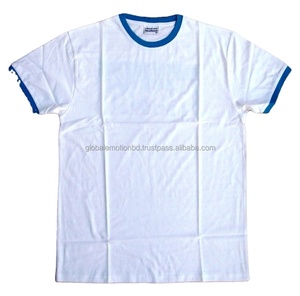 Camiseta Formal 100% de algodón de manga corta con cuello redondo para hombre, Camiseta con cuello redondo, serigrafía, patrón de letras, tejido no tejido - Product Image 1