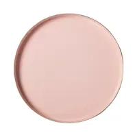 Ronde Messing Emaille Lade (14 ") -Roze/Goud