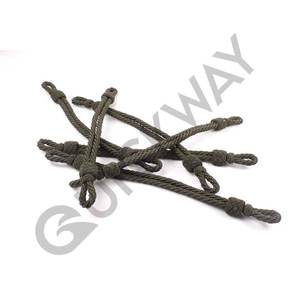 Ceremonial Twisted Rope Cap cord Bullion Wire Chin Straps Custom Buena calidad y color sólido - Product Image 4