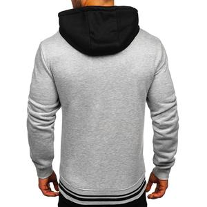 Sweat-shirt d'hiver personnalisé pour hommes avec sweat à capuche impression numérique motif uni couleurs personnalisées - Product Image 5