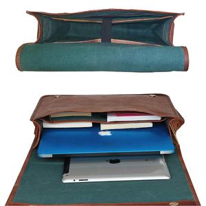 Leo Torresi Handcrafted <b>Leather</b> Laptop Messenger Bag Business Travel <b>Briefcase</b> for Daily Office Use Available At Best Price - Product Image 3