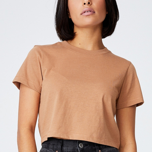 Camiseta OEM 100% algodón 180gsm sexy para mujer, unisex, personalizable, 230 gsm, lisa, informal, para hombre. - Product Image 5