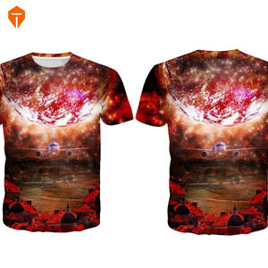 Mens Cotton Plain Lightning Patchwork Home Casual Loose T-Shirt - Product Image 6