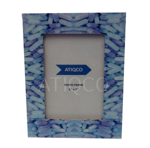 Atiqco Stylish Wooden Photo <b>Frame</b> with 4-Color Digital Print Latest <b>Design</b> for Home <b>Wall</b> Decoration - Product Image 1